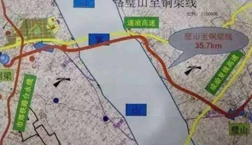 璧山至铜梁轨道线路